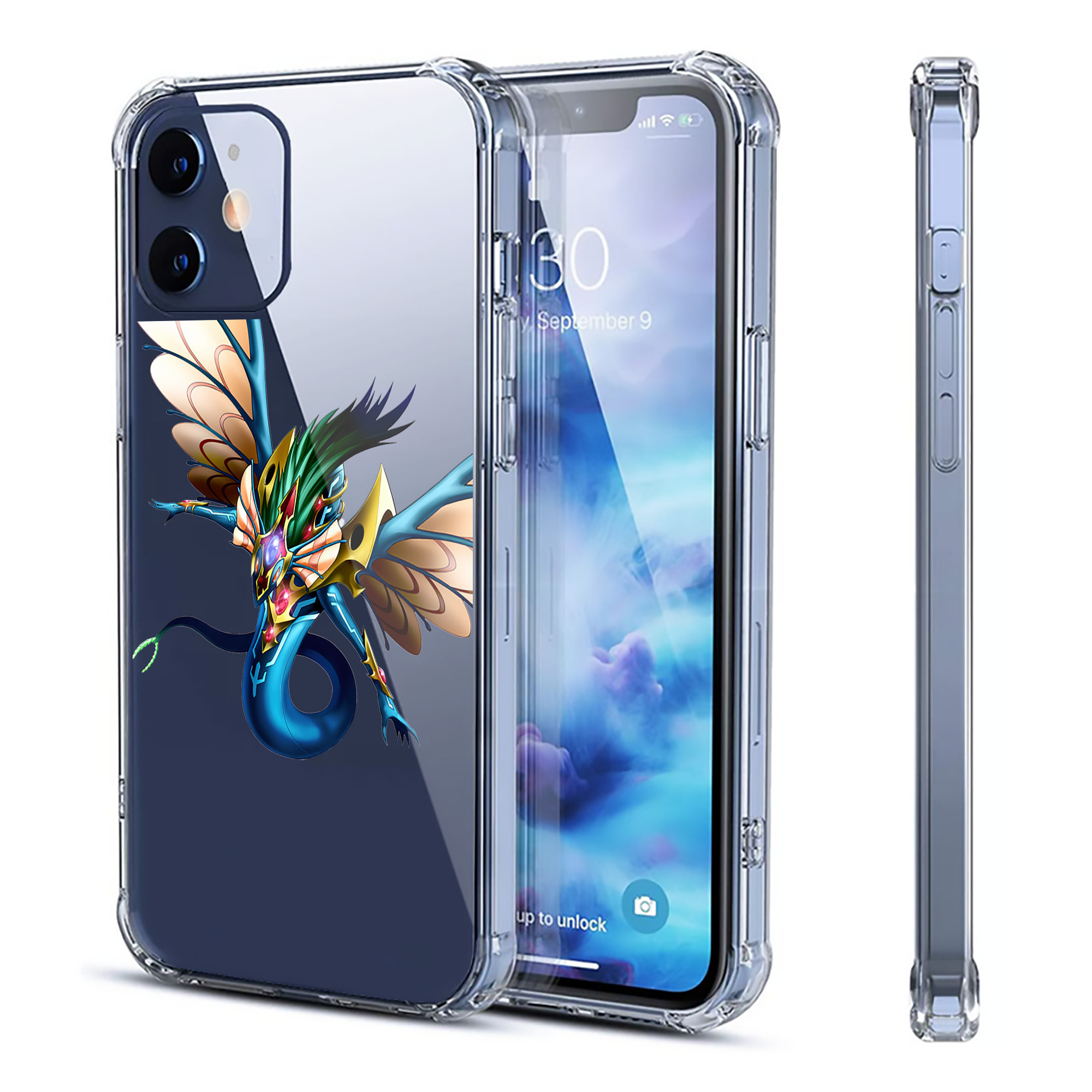 （画像用） 遊☆戯☆王 Yu-Gi-Oh! 【iPhone 12シリーズ対応】透明スマホケース（クリアソフトケース）